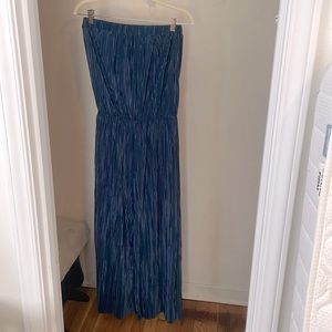 Strapless Jumpsuit Dark blue